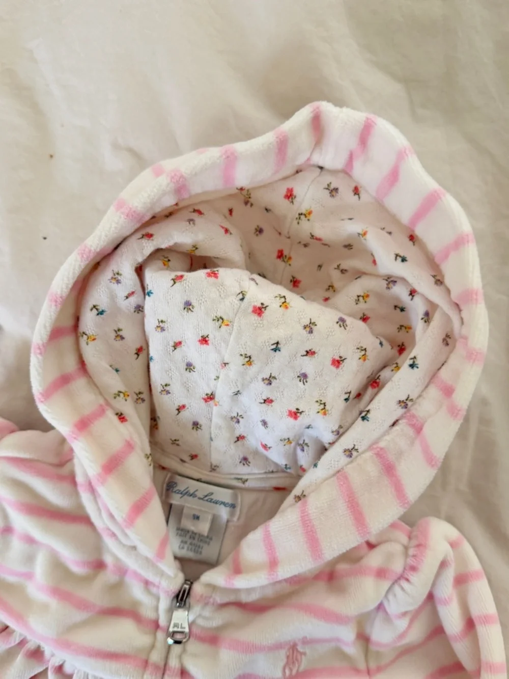 Ralph Lauren Baby Jacket Striped Sweatshirt 9 Month